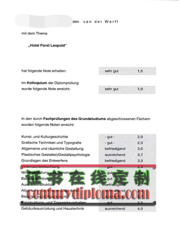利珀-霍克斯特应用技术大学毕业证怎么买?详解购买流程与注意事项