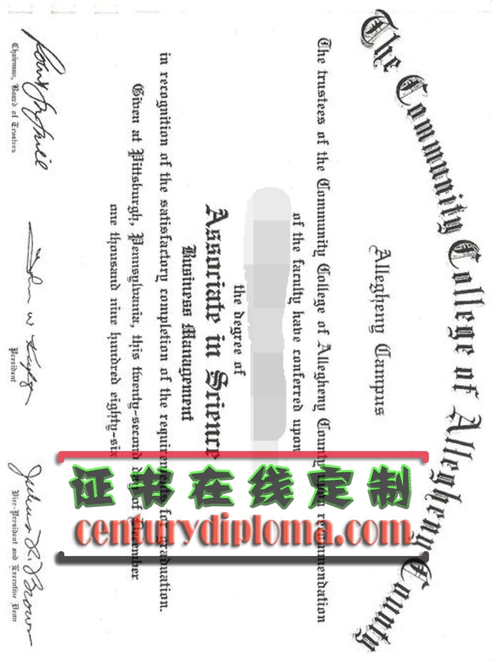 精仿阿勒格尼县社区学院文凭：提升学历背景的新选择