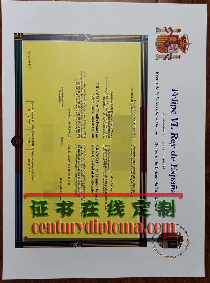 阿利坎特大学文凭 | 办理攻略全解析